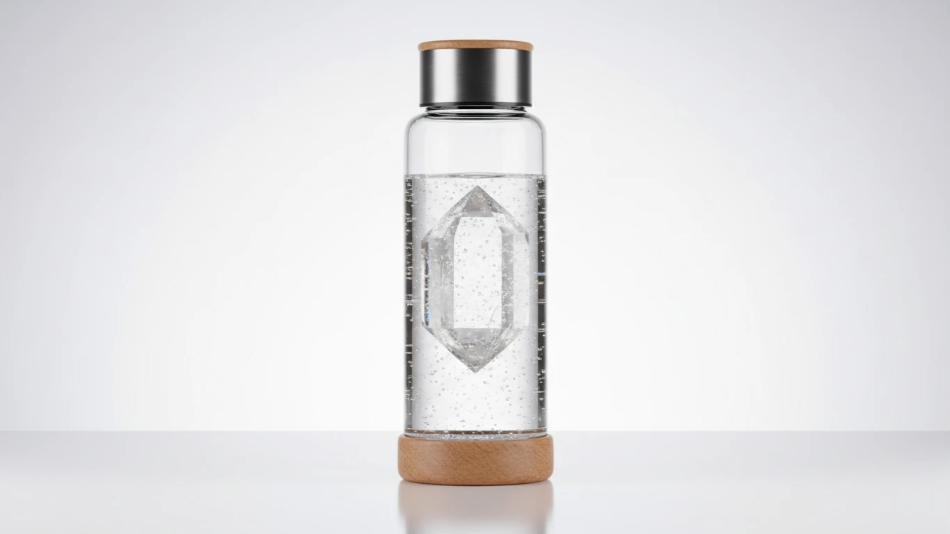 Garrafa de Água com Cristal