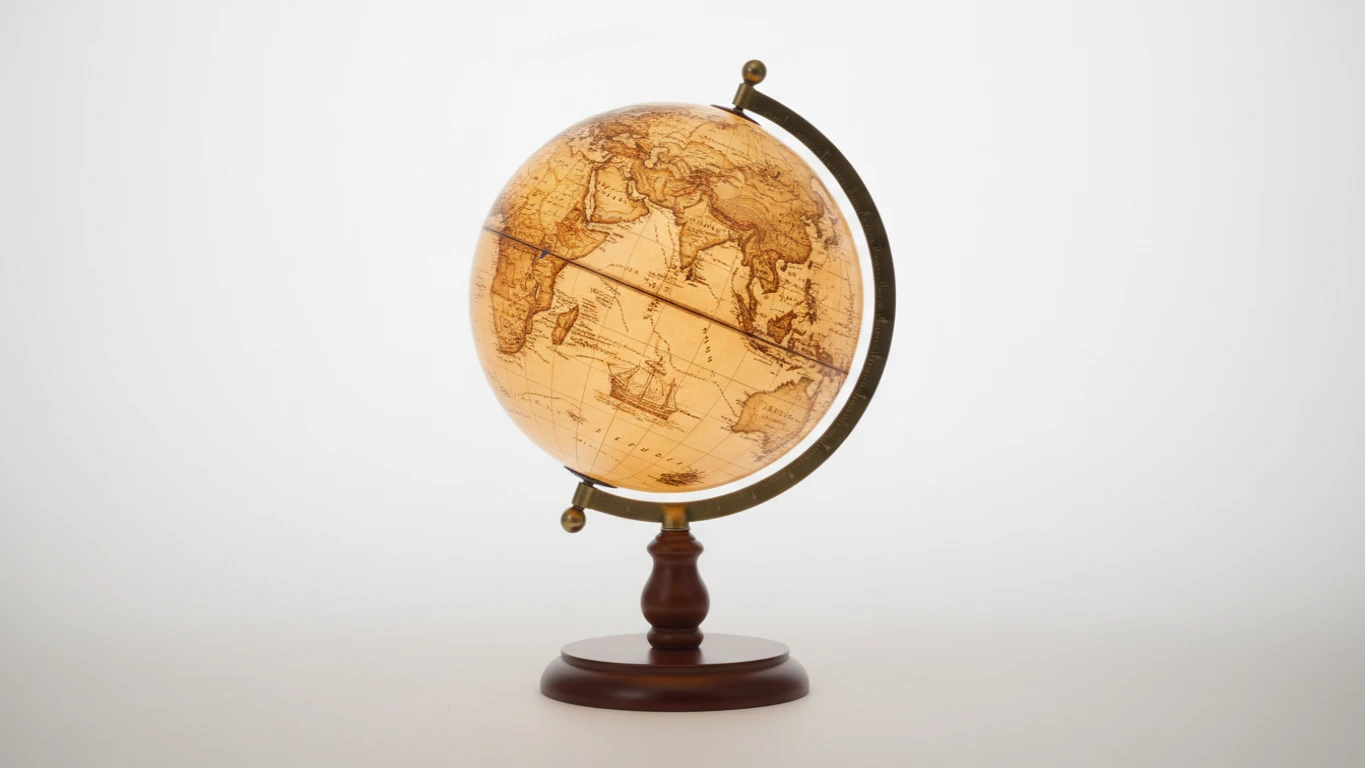 Globo Terrestre Iluminado de Design Vintage