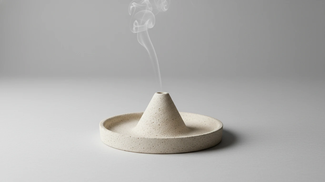Incensário em Cerâmica Minimalista