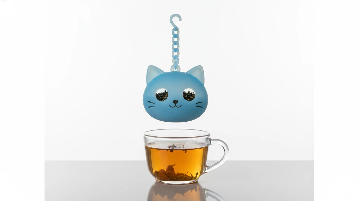 Infusor de Chá em Silicone Gatinho