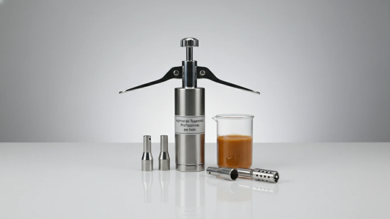 Injetor de Temperos Profissional em Inox