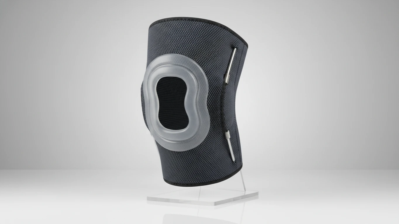 Joelheira de Compressão com Estabilizador de Silicone