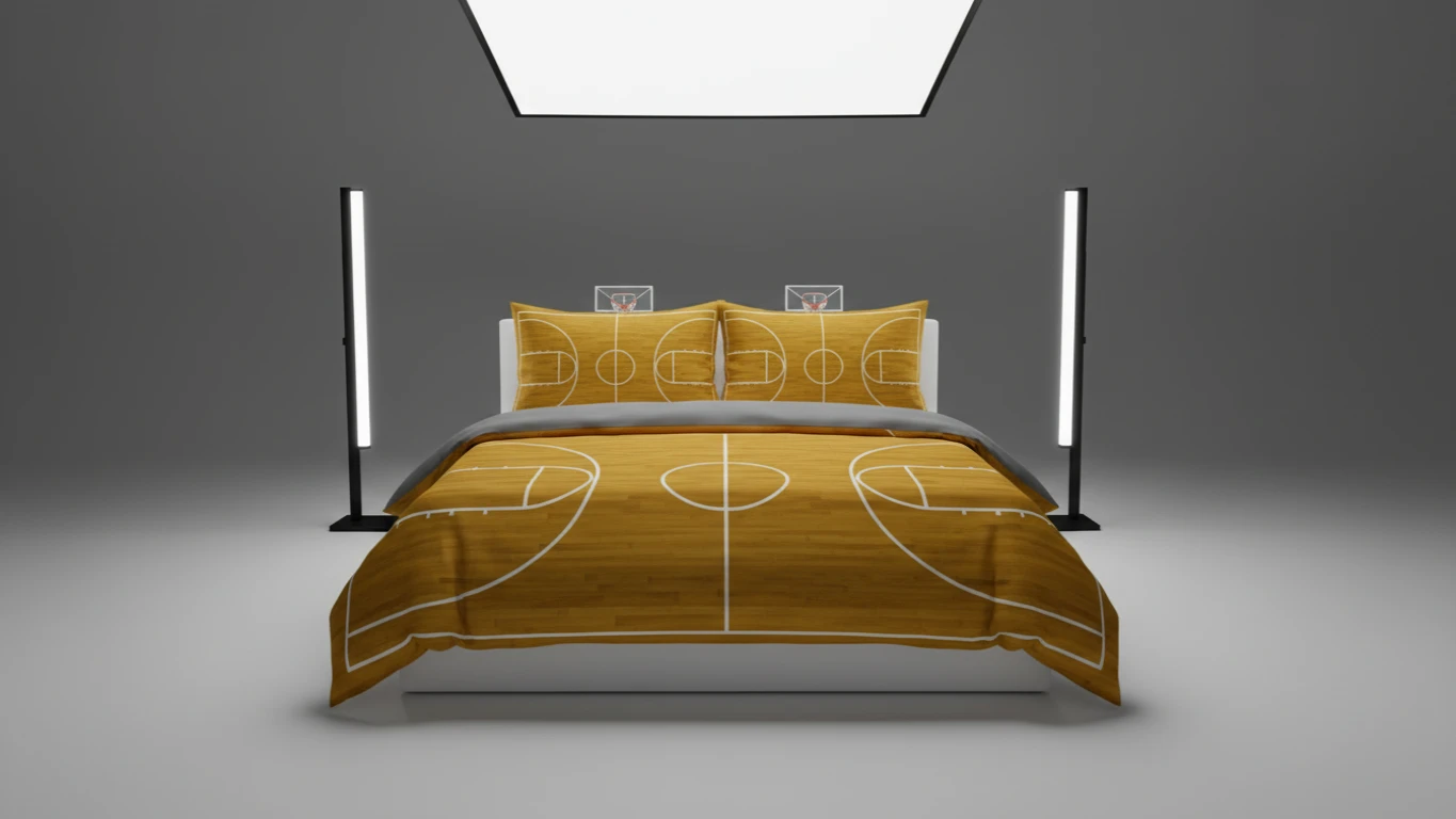 Jogo de Cama Temático com Estampa de Quadra