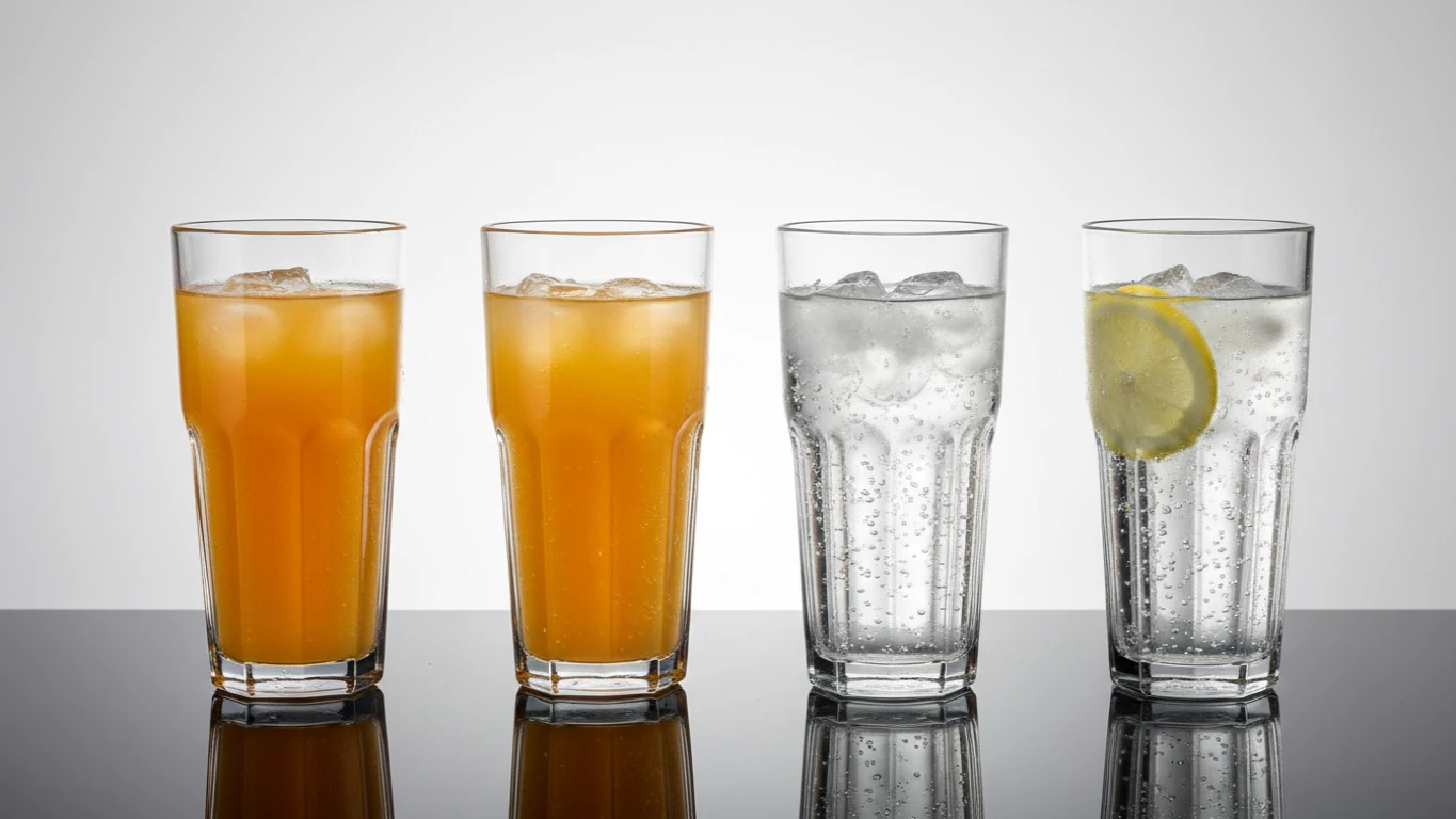 Jogo de Copos de Cristal para Suco e Água