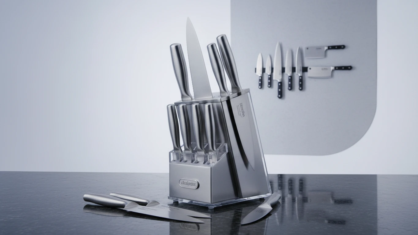 Jogo de Facas de Aço Inox Profissional