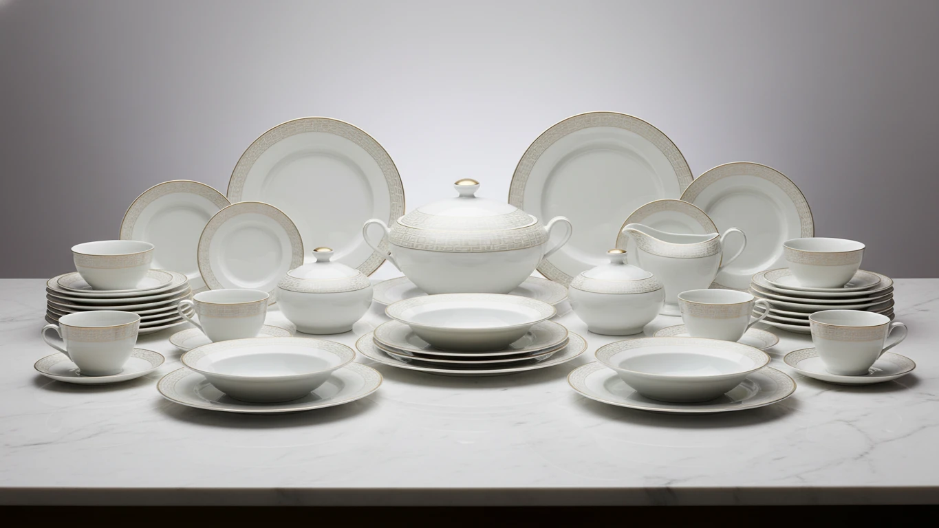 Jogo de Jantar de Porcelana Completo