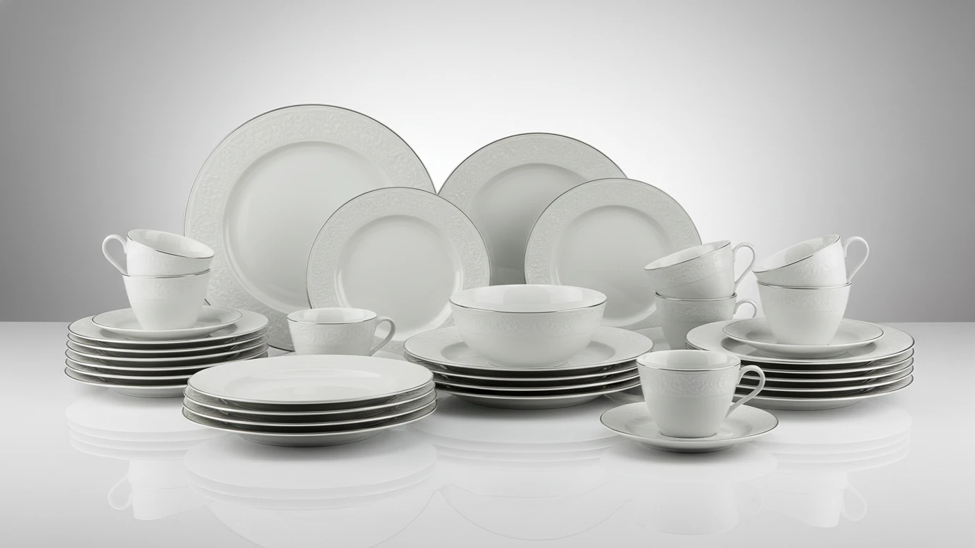 Jogo de Jantar de Porcelana Fina