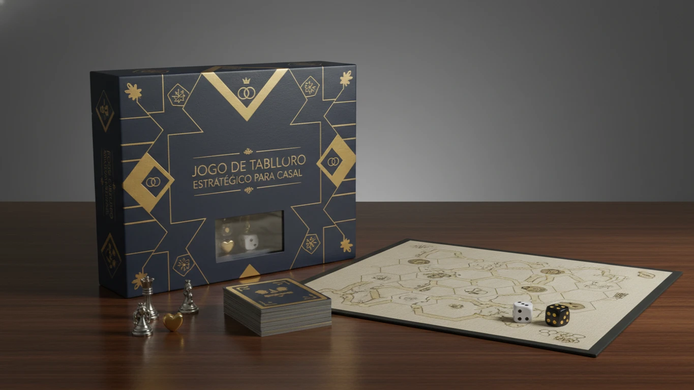 Jogo de Tabuleiro Estratégico para Casal
