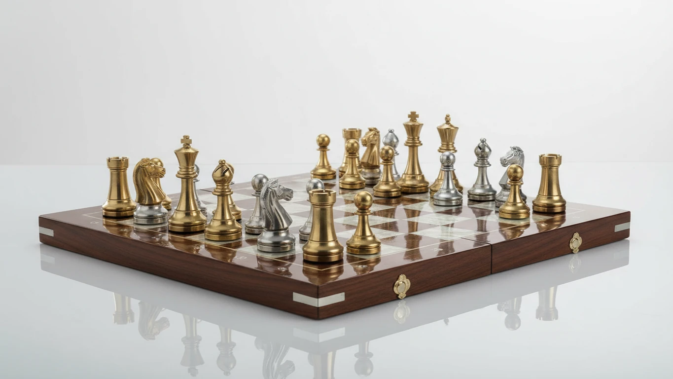 Jogo de Xadrez Magnético de Luxo