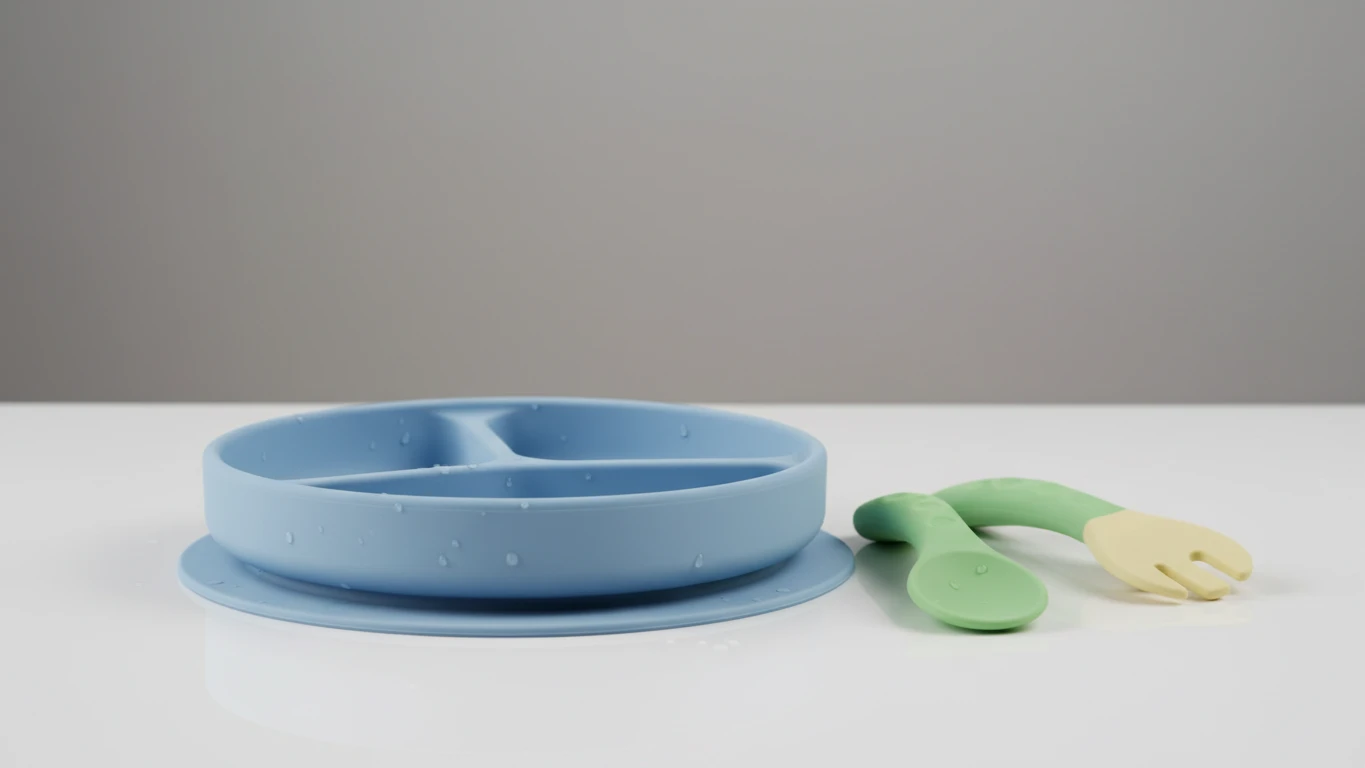 Kit Alimentação com Prato e Talheres Flexíveis