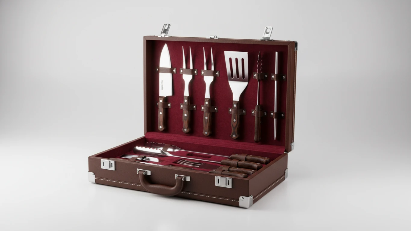 Kit Churrasco Profissional em Estojo