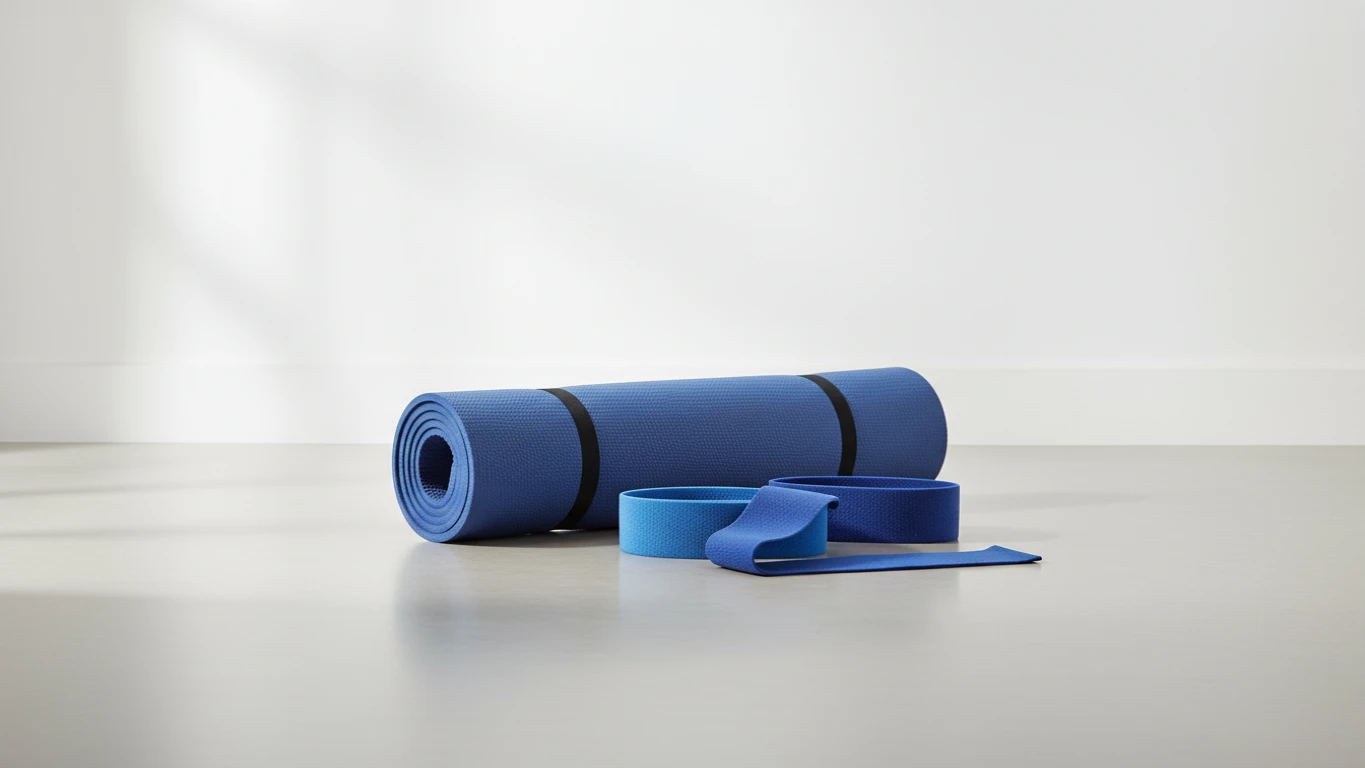 Kit Fitness: Tapete de Yoga e Faixas de Resistência