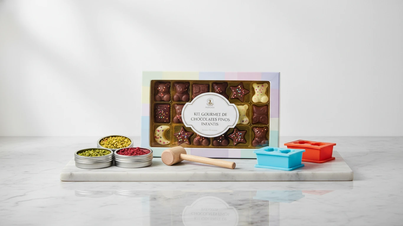 Kit Gourmet de Chocolates Finos Infantis
