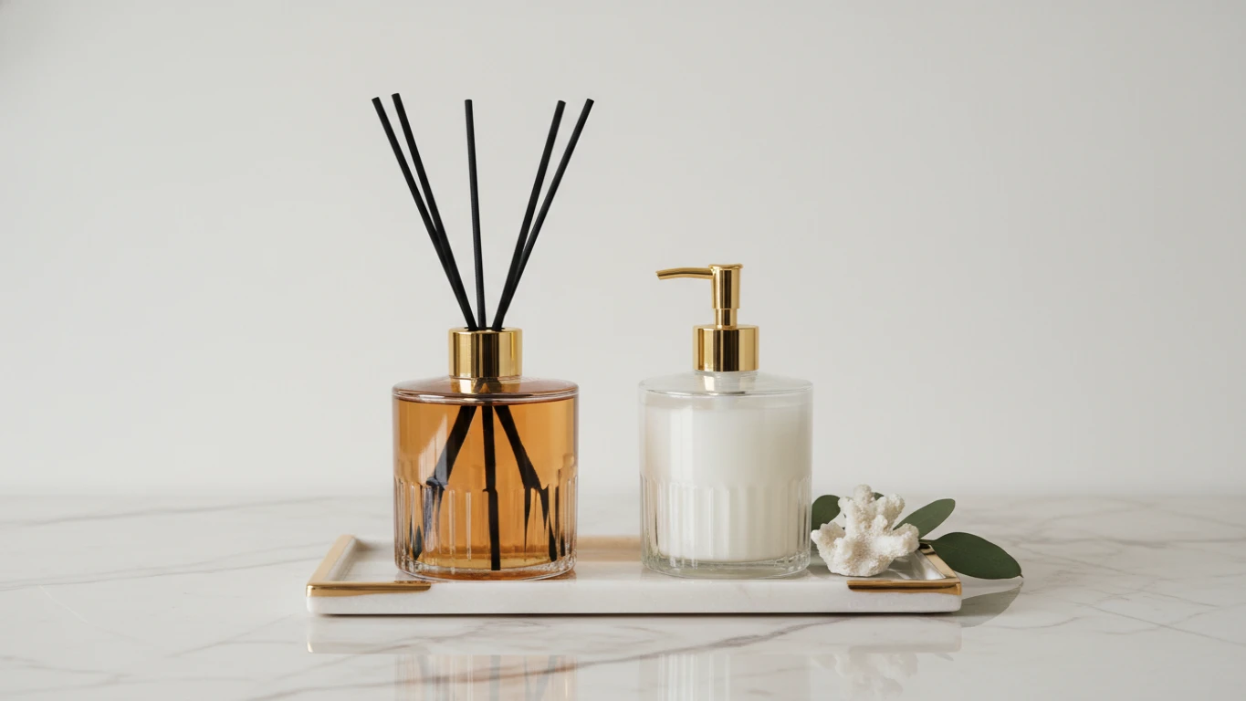 Kit Lavabo Luxo com Difusor e Sabonete