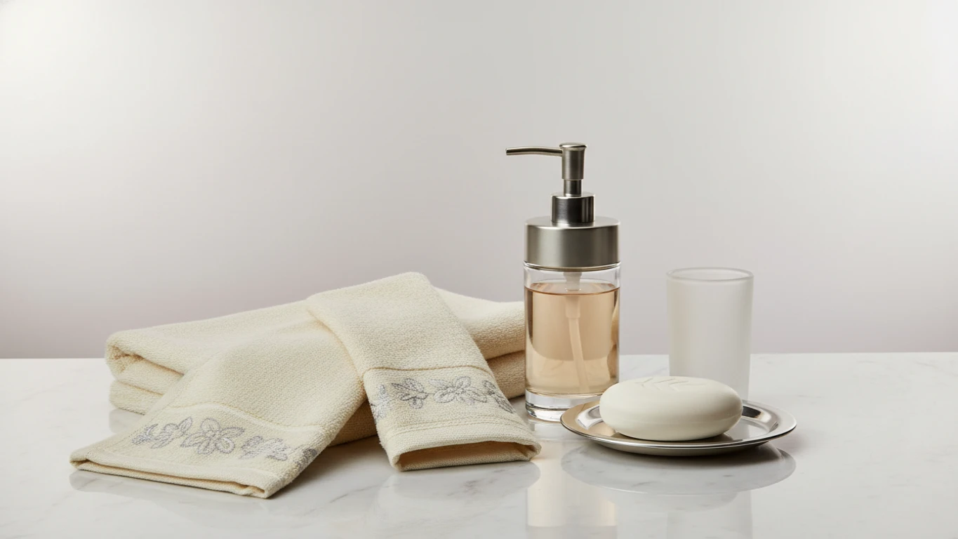 Kit Lavabo Premium com Bordado