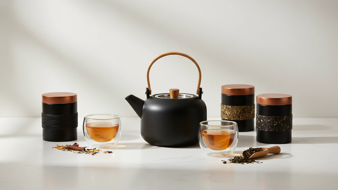 Kit Premium de Chás Especiais e Bule