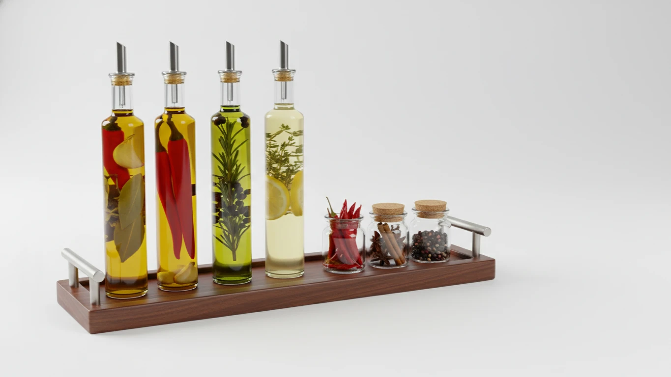 Kit de Azeites Aromatizados e Especiarias