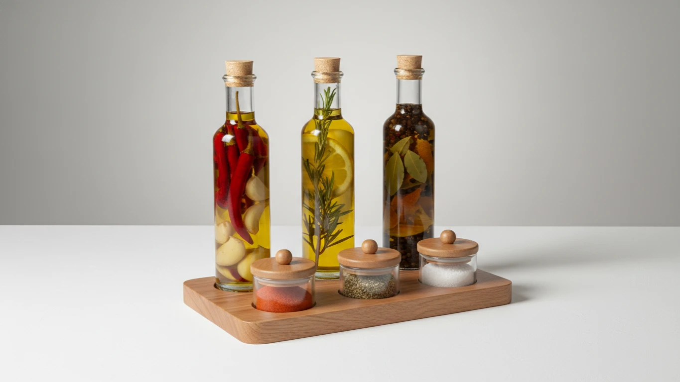 Kit de Azeites Aromatizados e Temperos