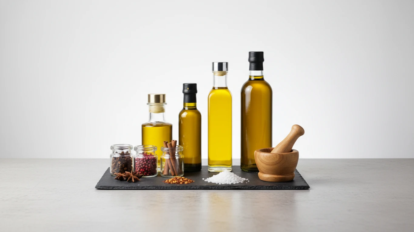 Kit de Azeites Gourmet e Especiarias