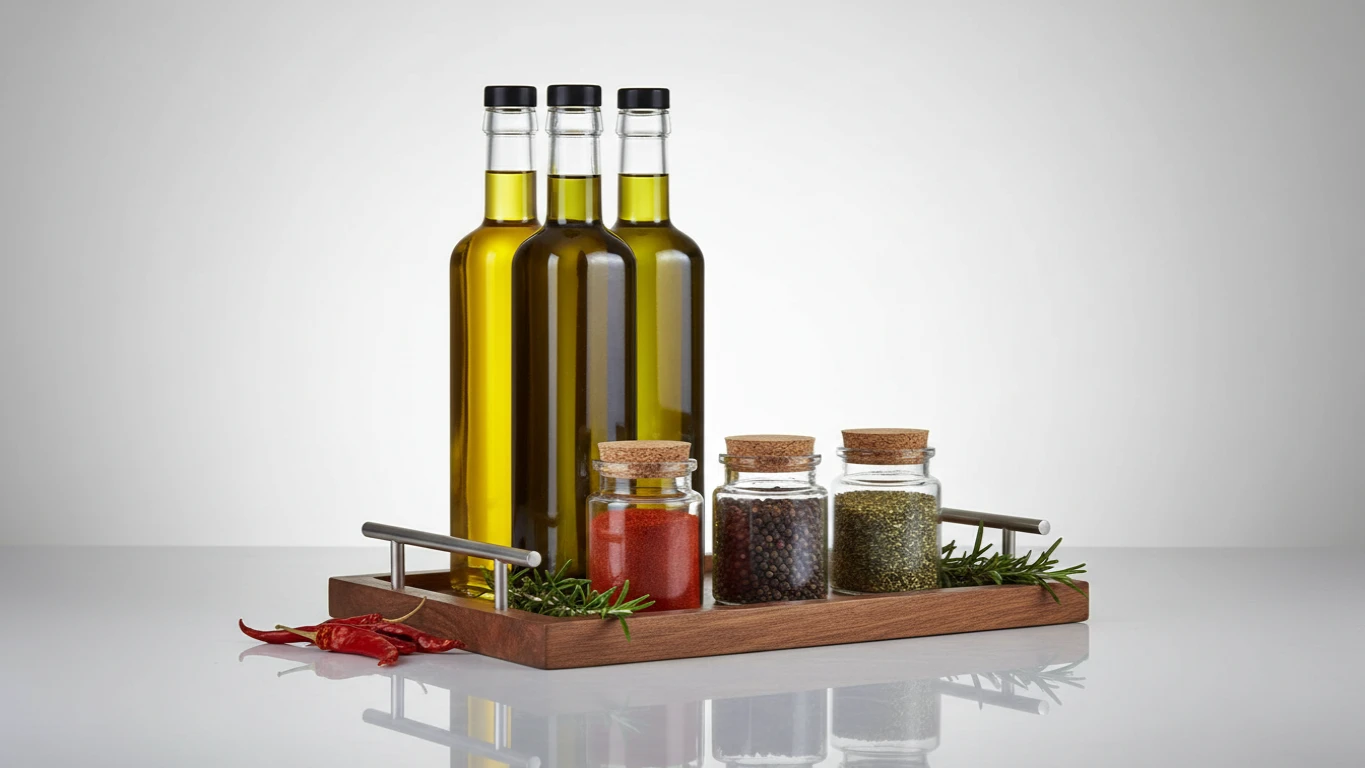 Kit de Azeites Gourmet e Temperos Finos