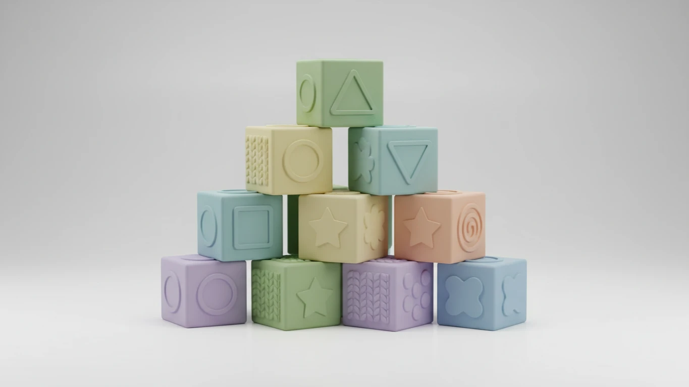 Kit de Blocos de Construção Macios para Bebês