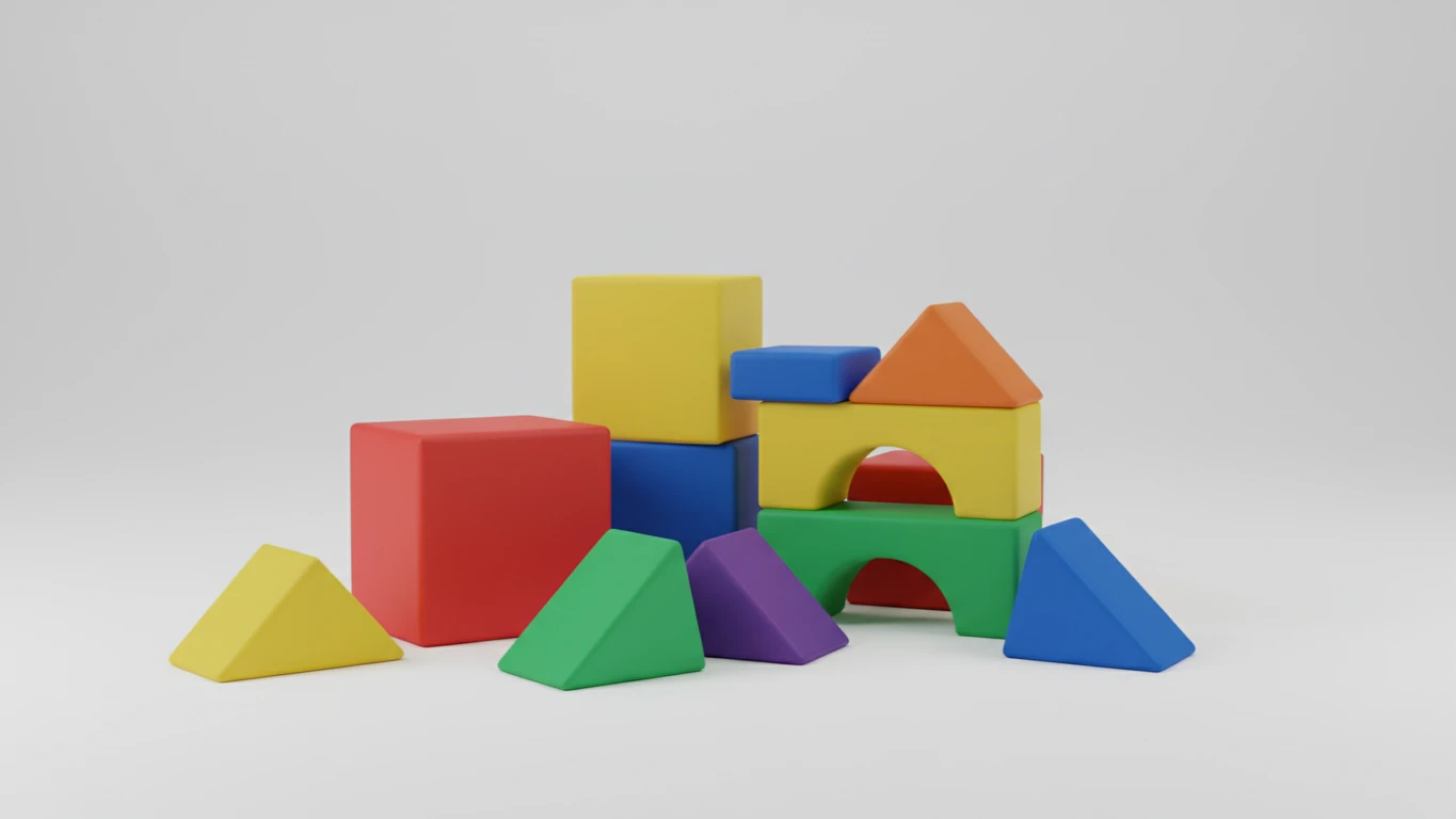 Kit de Blocos de Encaixe Grandes e Macios