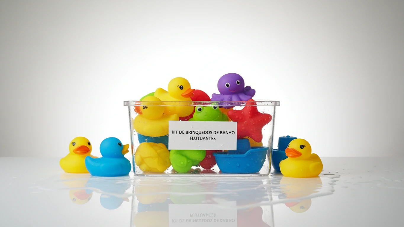 Kit de Brinquedos de Banho Flutuantes