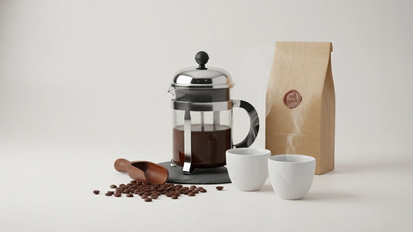 Kit de Café Especial e Prensa Francesa