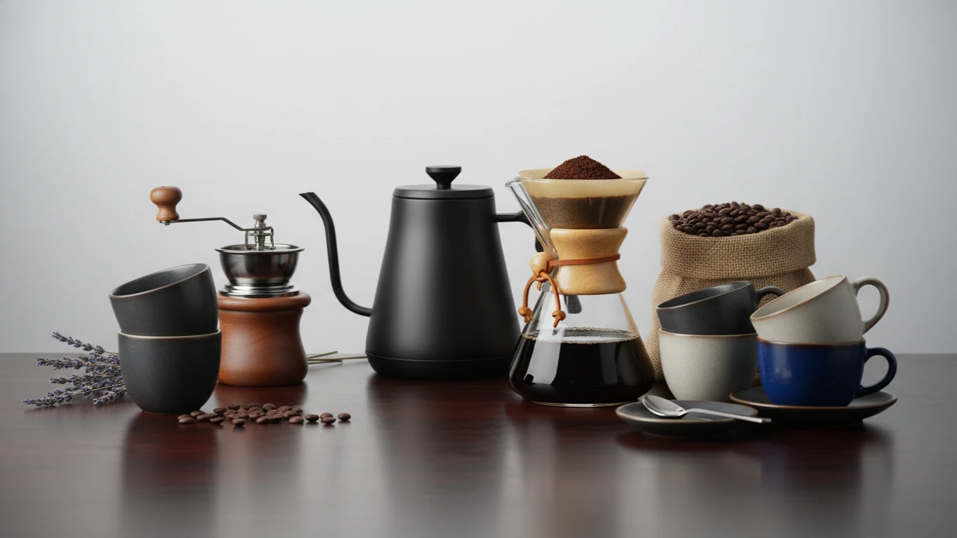 Kit de Café Gourmet e Acessórios