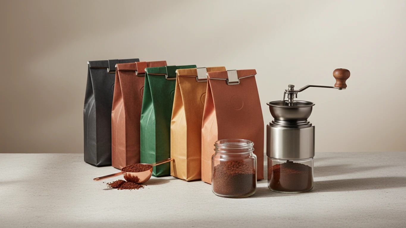 Kit de Cafés Especiais com Moedor Manual