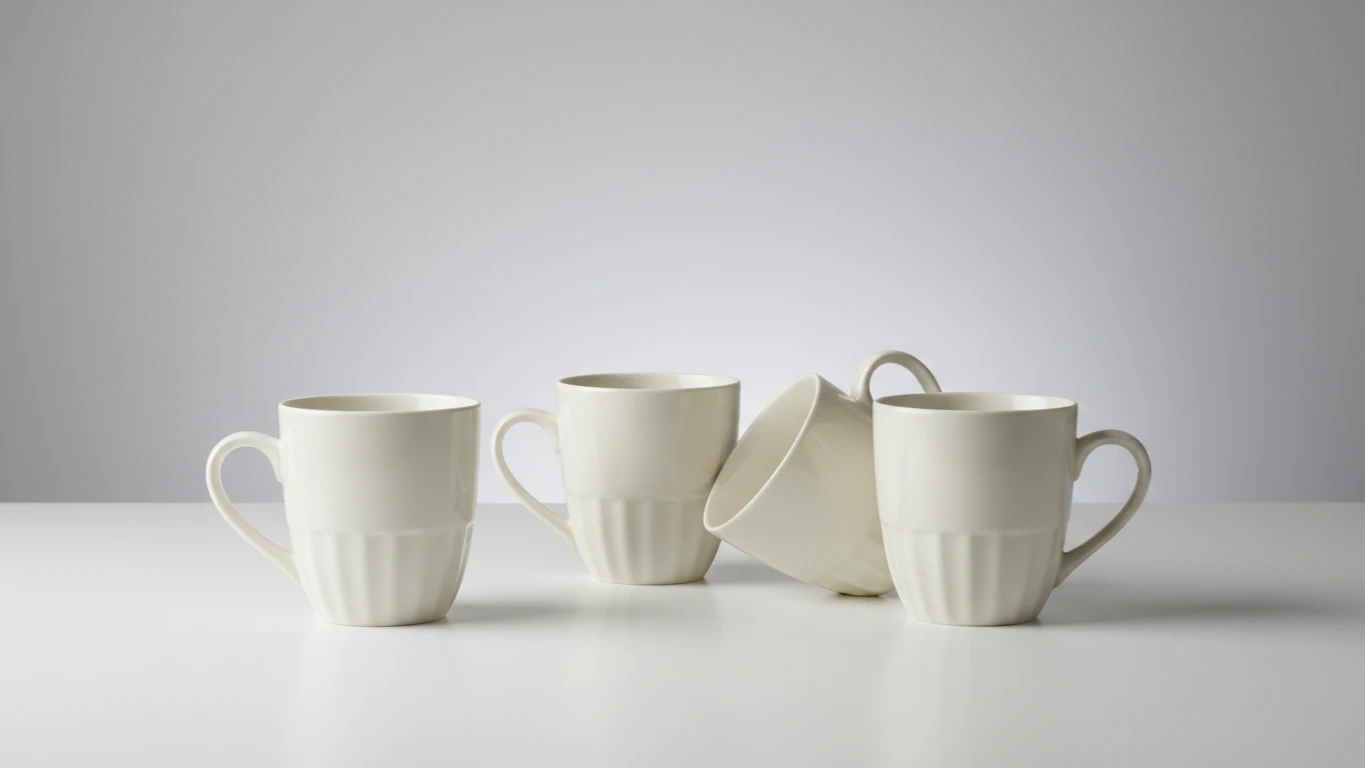 Kit de Canecas de Porcelana