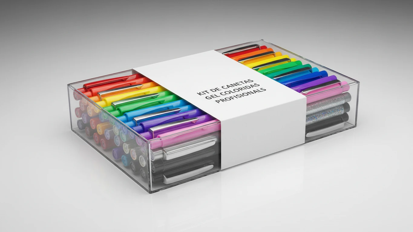 Kit de Canetas Gel Coloridas Profissionais