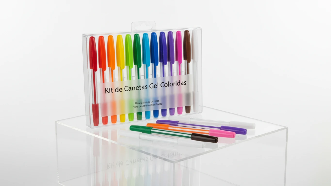 Kit de Canetas Gel Coloridas