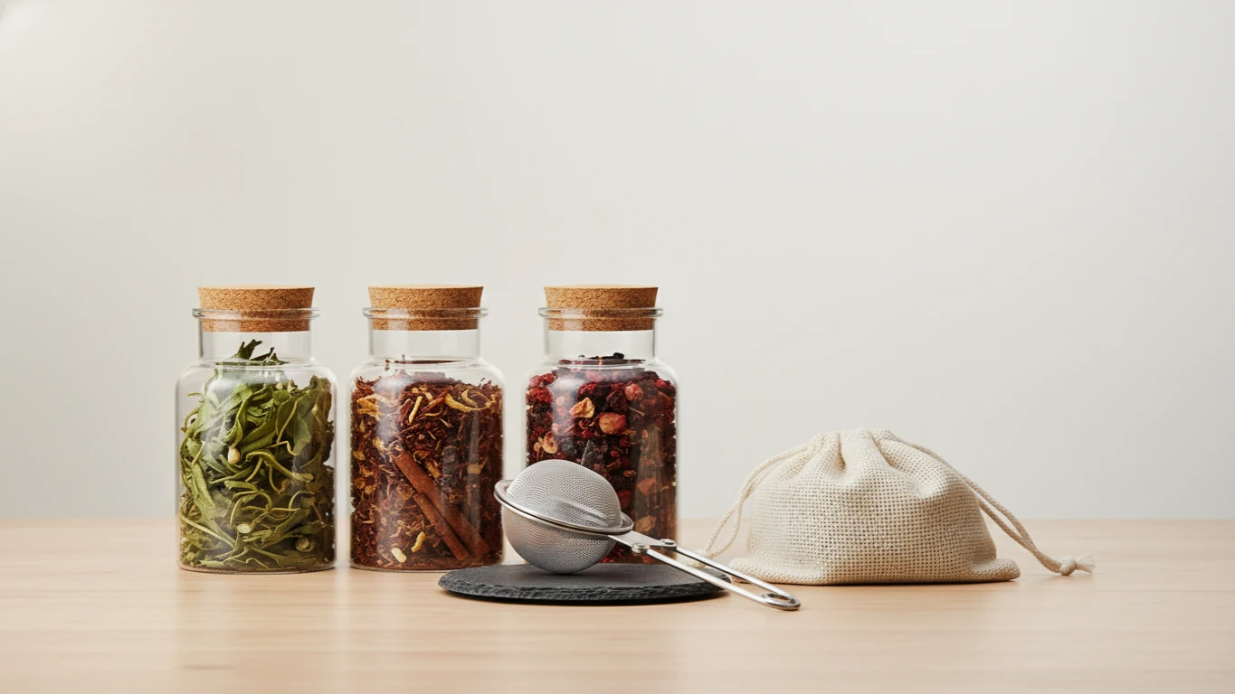 Kit de Chás Artesanais e Infusor