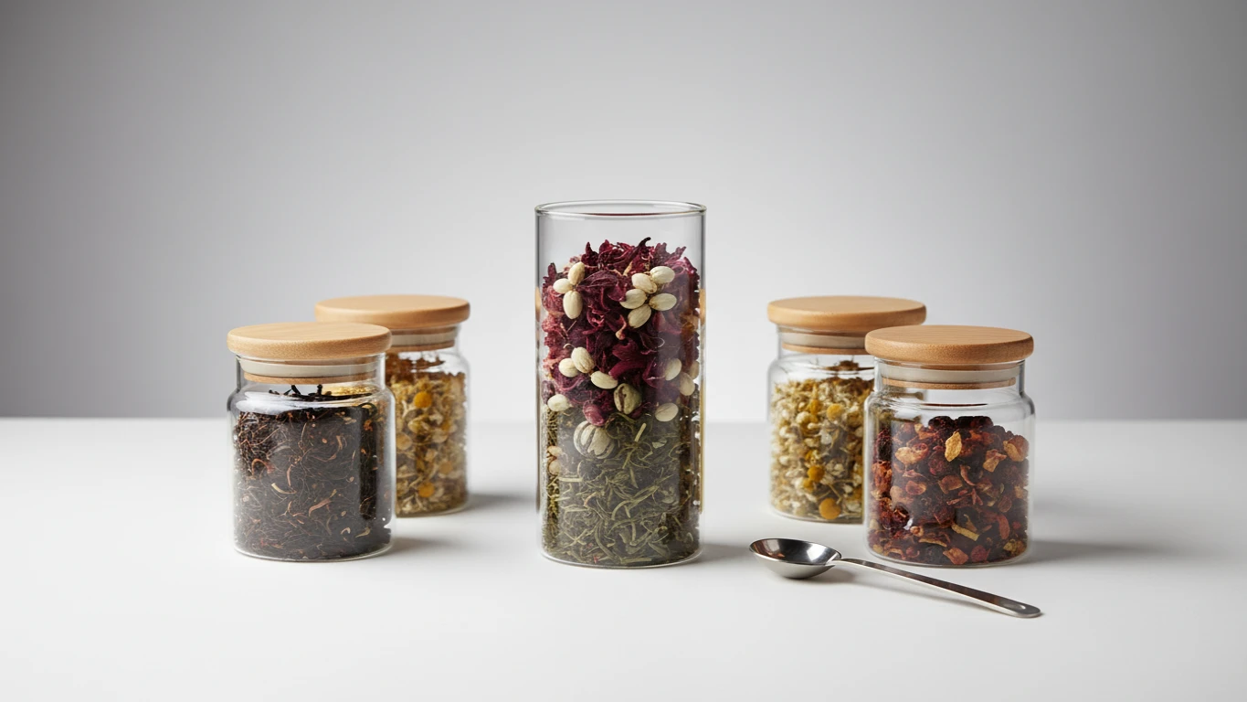 Kit de Chás Especiais com Infusor de Vidro