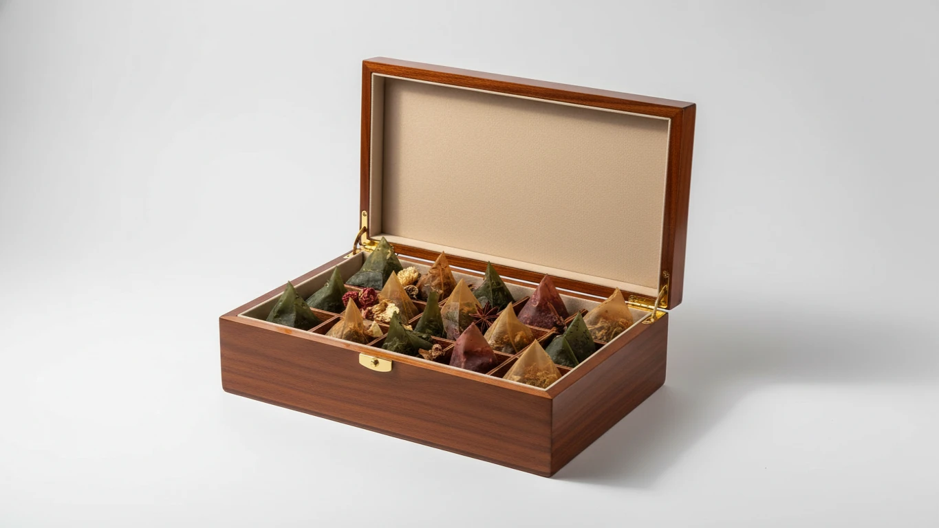 Kit de Chás Especiais em Caixa de Madeira
