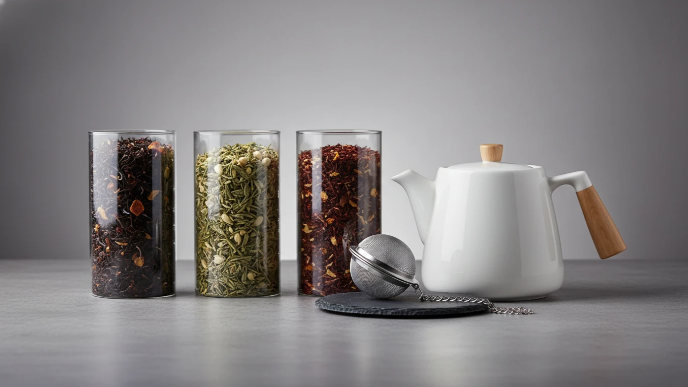 Kit de Chás Gourmet e Infusor de Inox