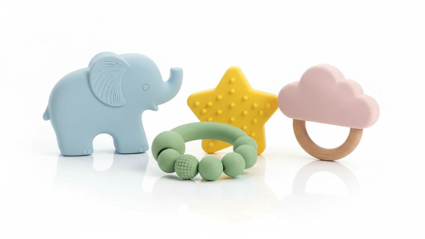 Kit de Chocalhos e Mordedores de Silicone Premium