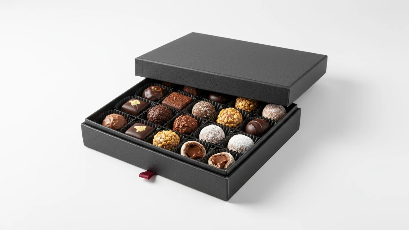 Kit de Chocolates Finos e Trufas Artesanais