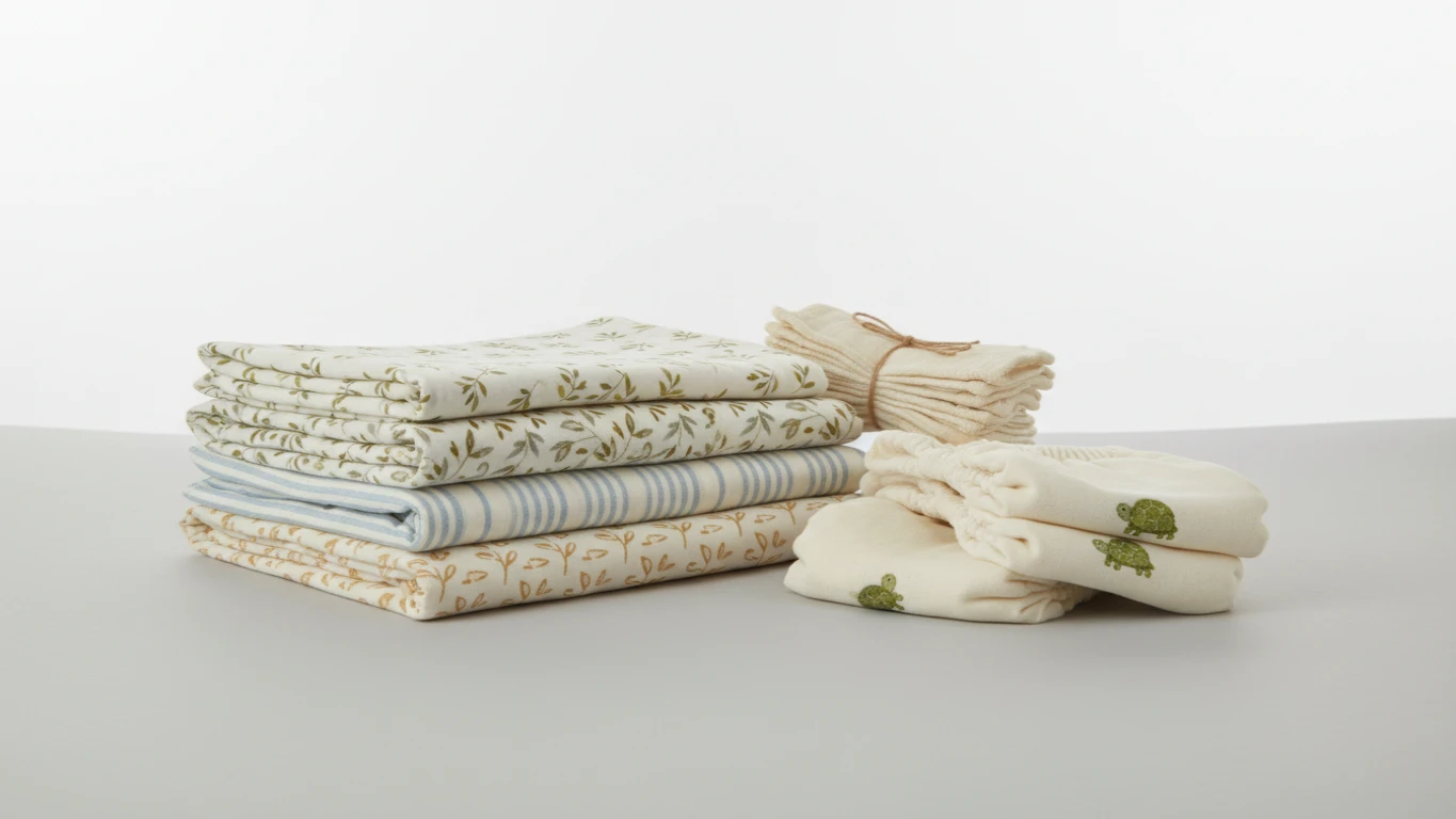 Kit de Cueiros e Fraldas de Pano Sustentáveis