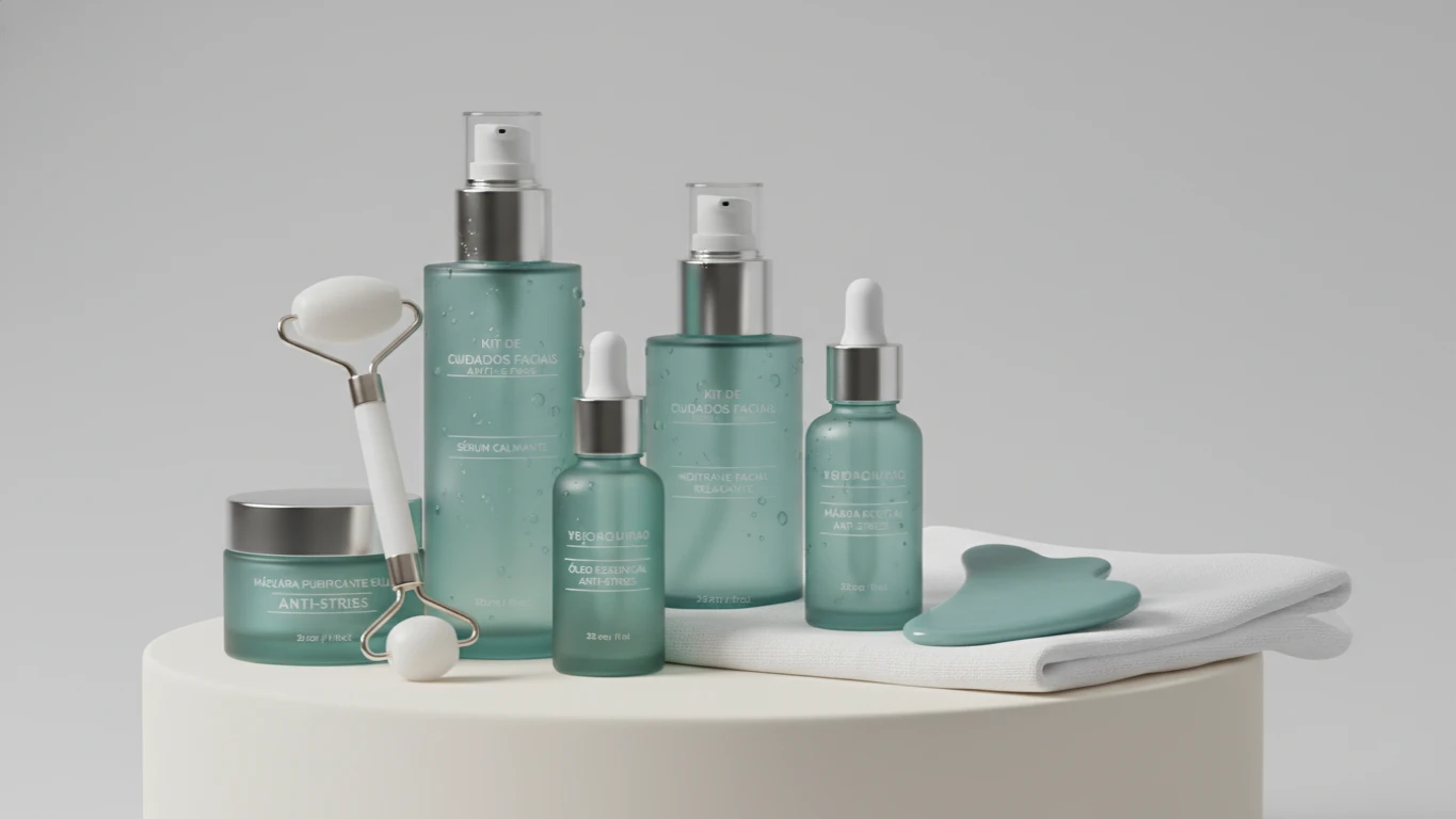 Kit de Cuidados Faciais Anti-Stress