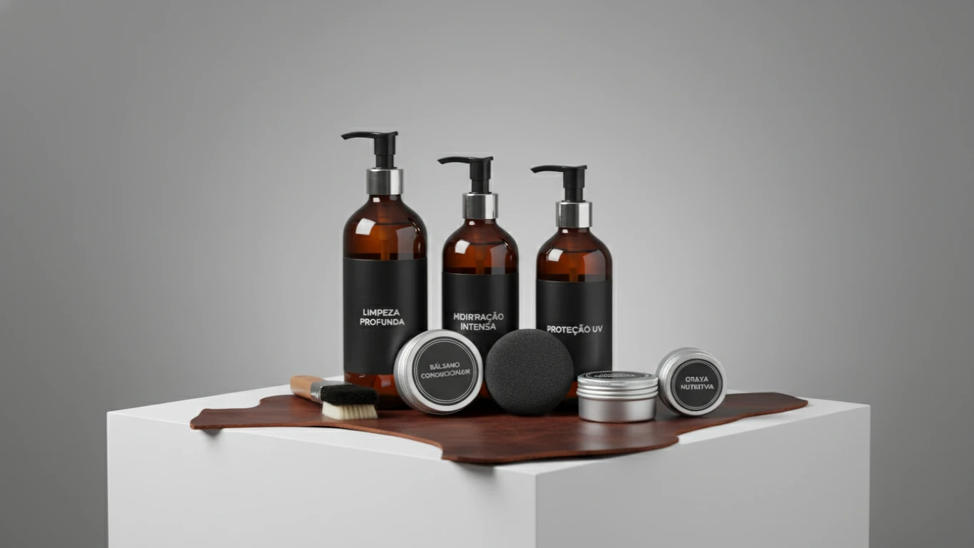 Kit de Cuidados e Hidratação para Couro
