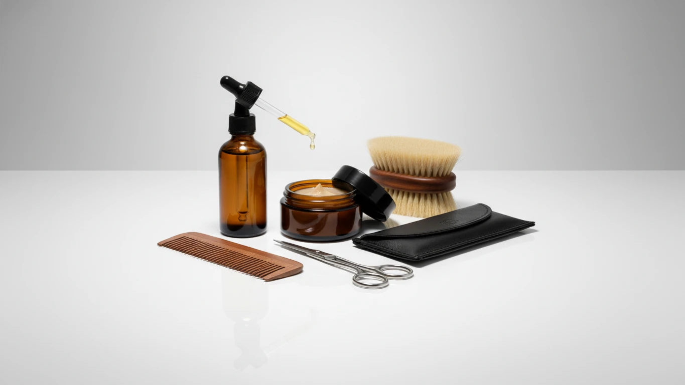 Kit de Cuidados para Barba e Cabelo