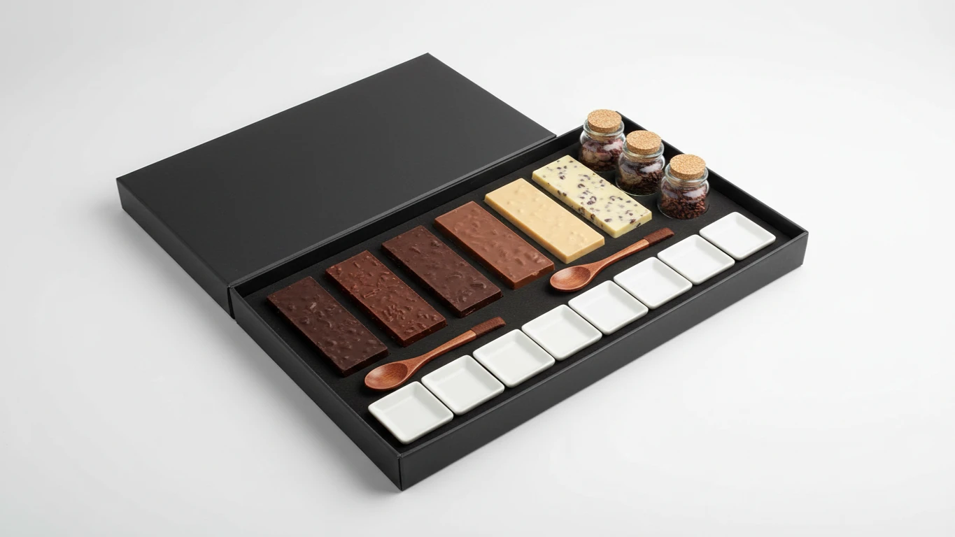 Kit de Degustação de Chocolates com Diferentes Teorias de Cacau