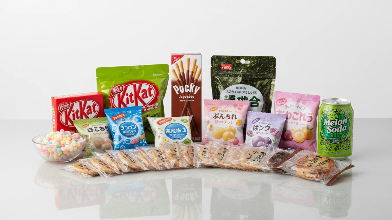 Kit de Doces e Snacks Japoneses Importados