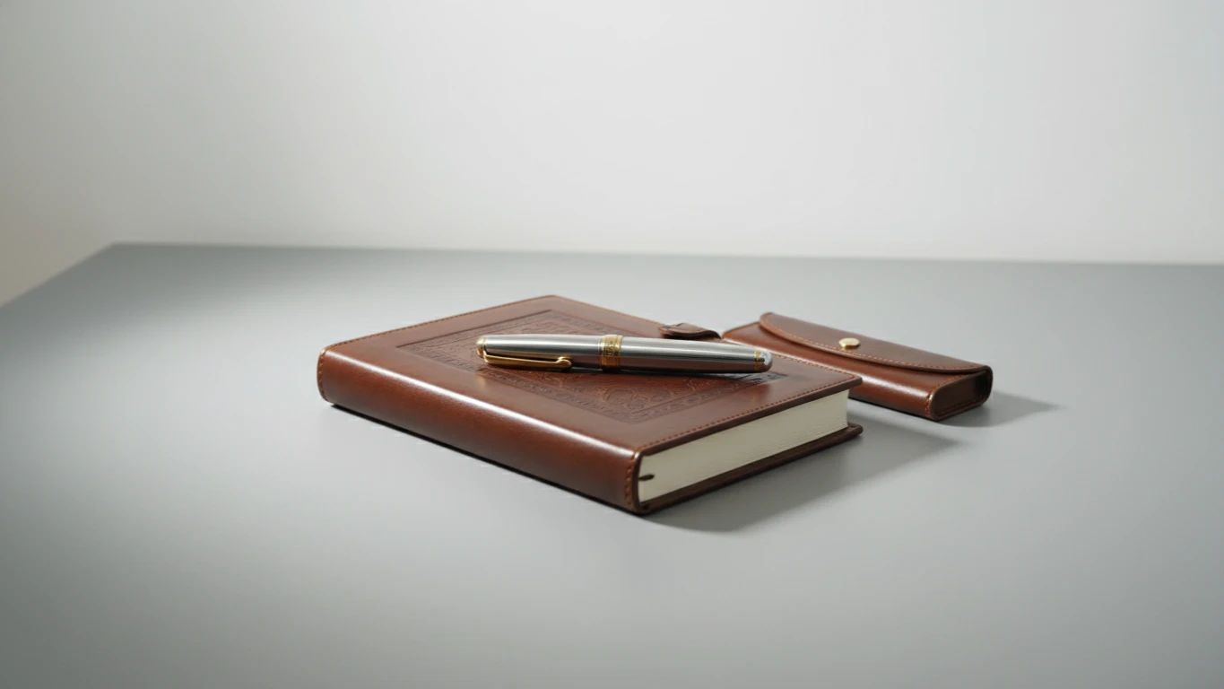 Kit de Escrita com Caneta e Caderno de Luxo