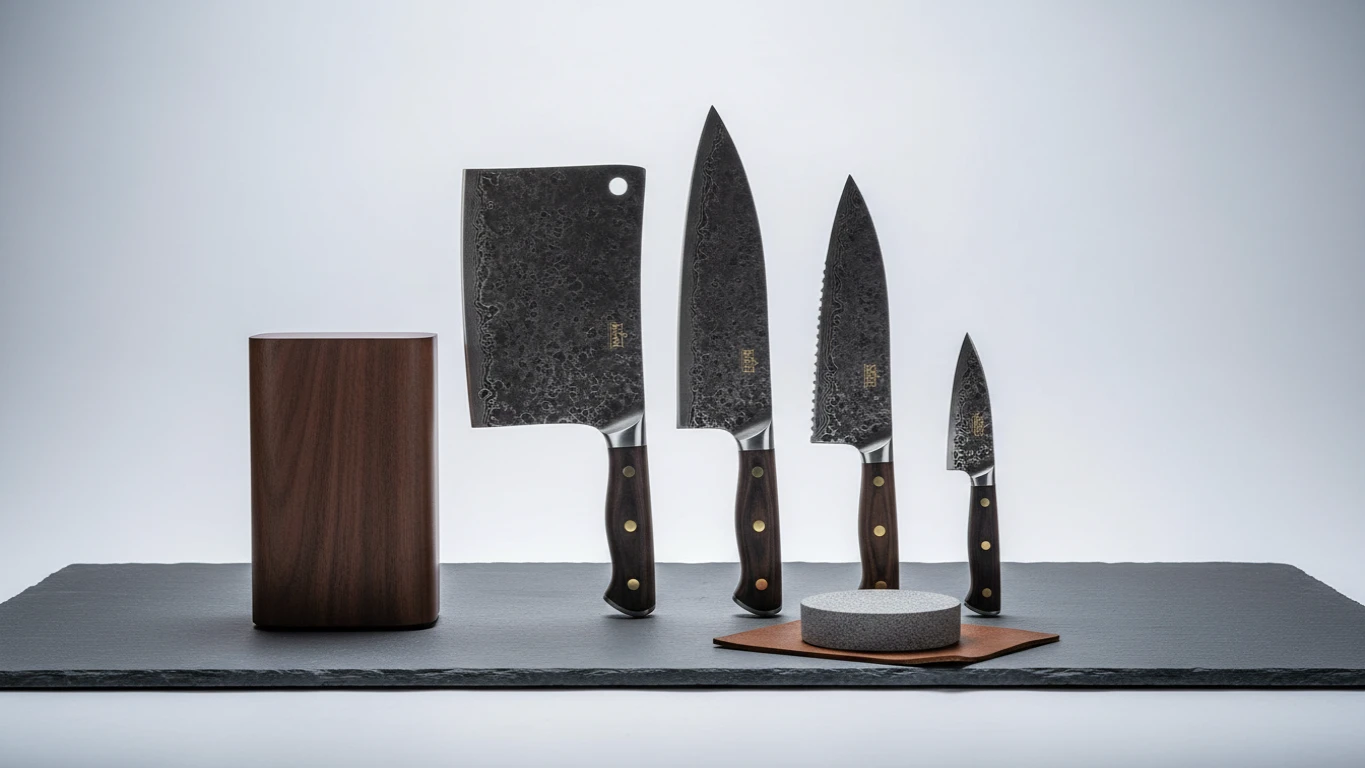 Kit de Facas Profissionais em Aço Forjado