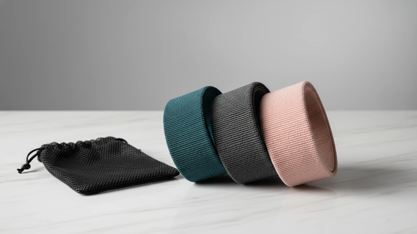 Kit de Faixas Elásticas de Tecido Premium (Mini Bands)