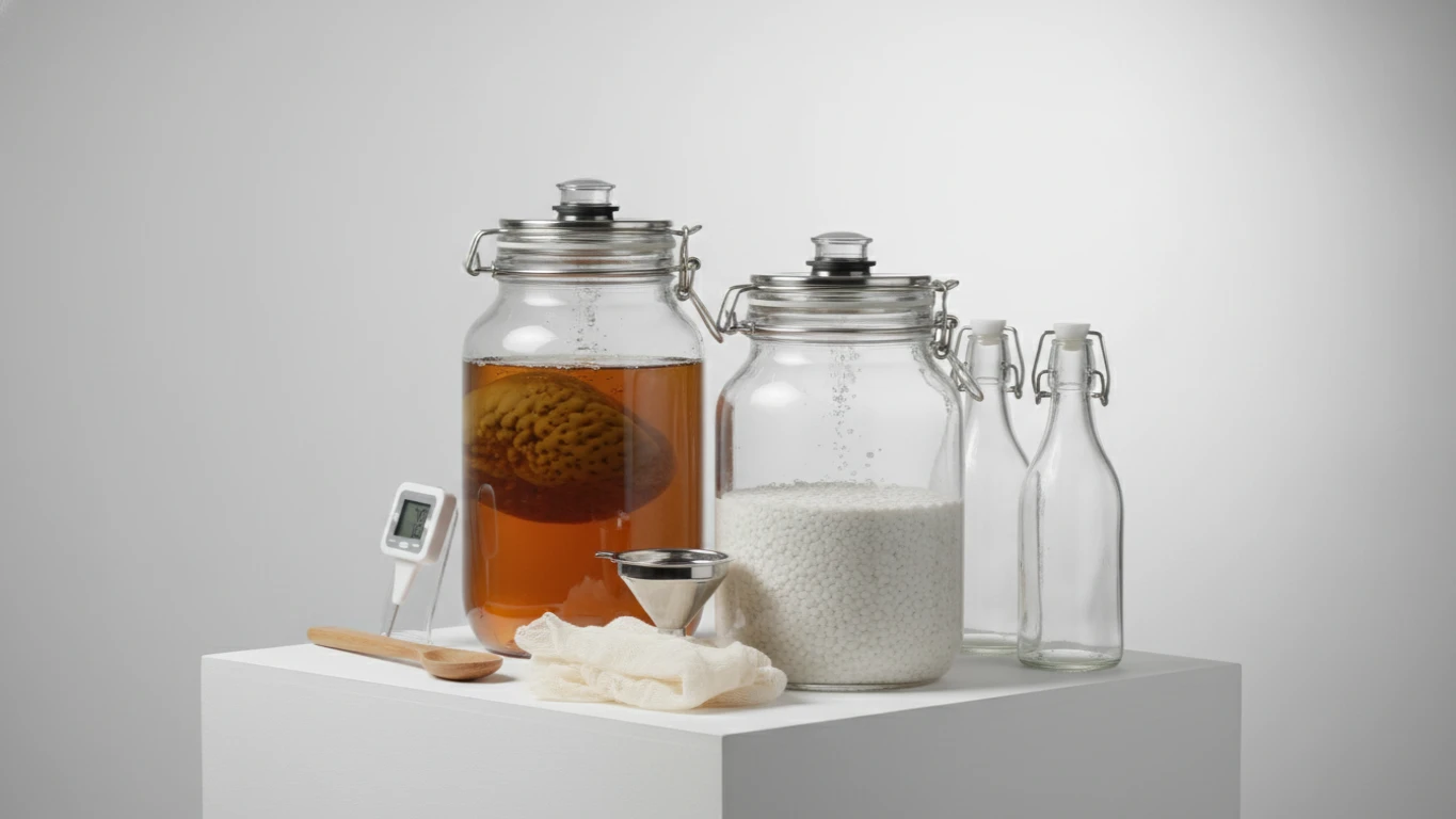 Kit de Fermentação Caseira (Kombucha ou Kefir)