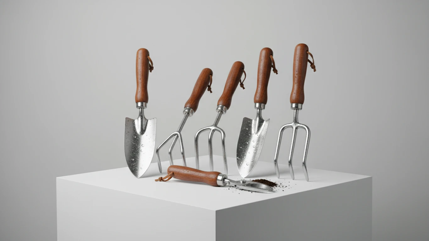 Kit de Ferramentas de Jardim em Aço